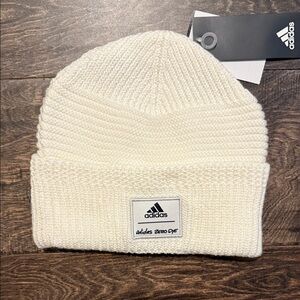 Adidas Off-White Knit Beanie